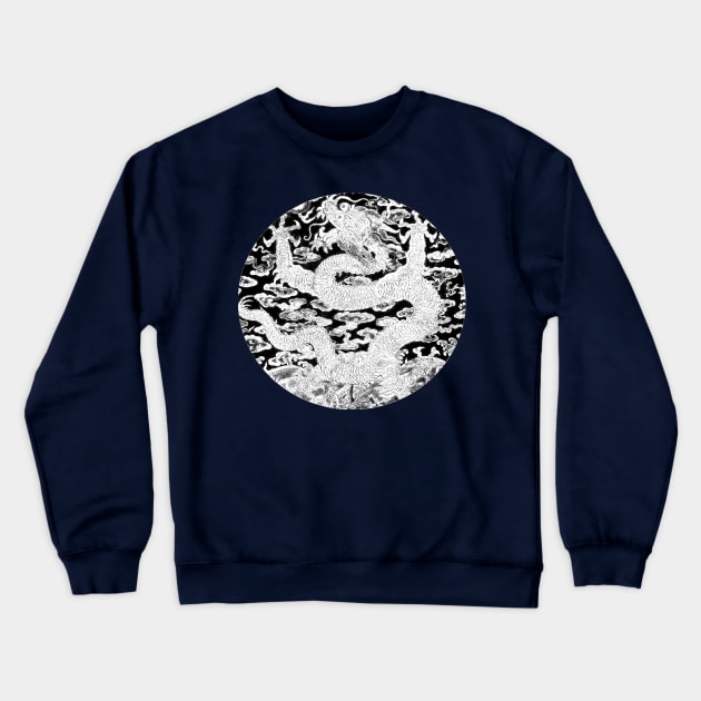Chinese Dragon Crewneck Sweatshirt by ppandadesign